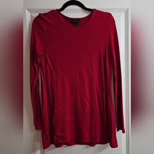 Women's Red Long Sleeve Top